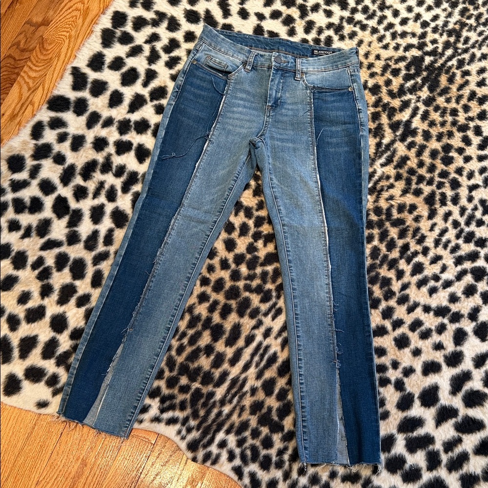 Blank NYC Two-Tone Blue Skinny Jeans